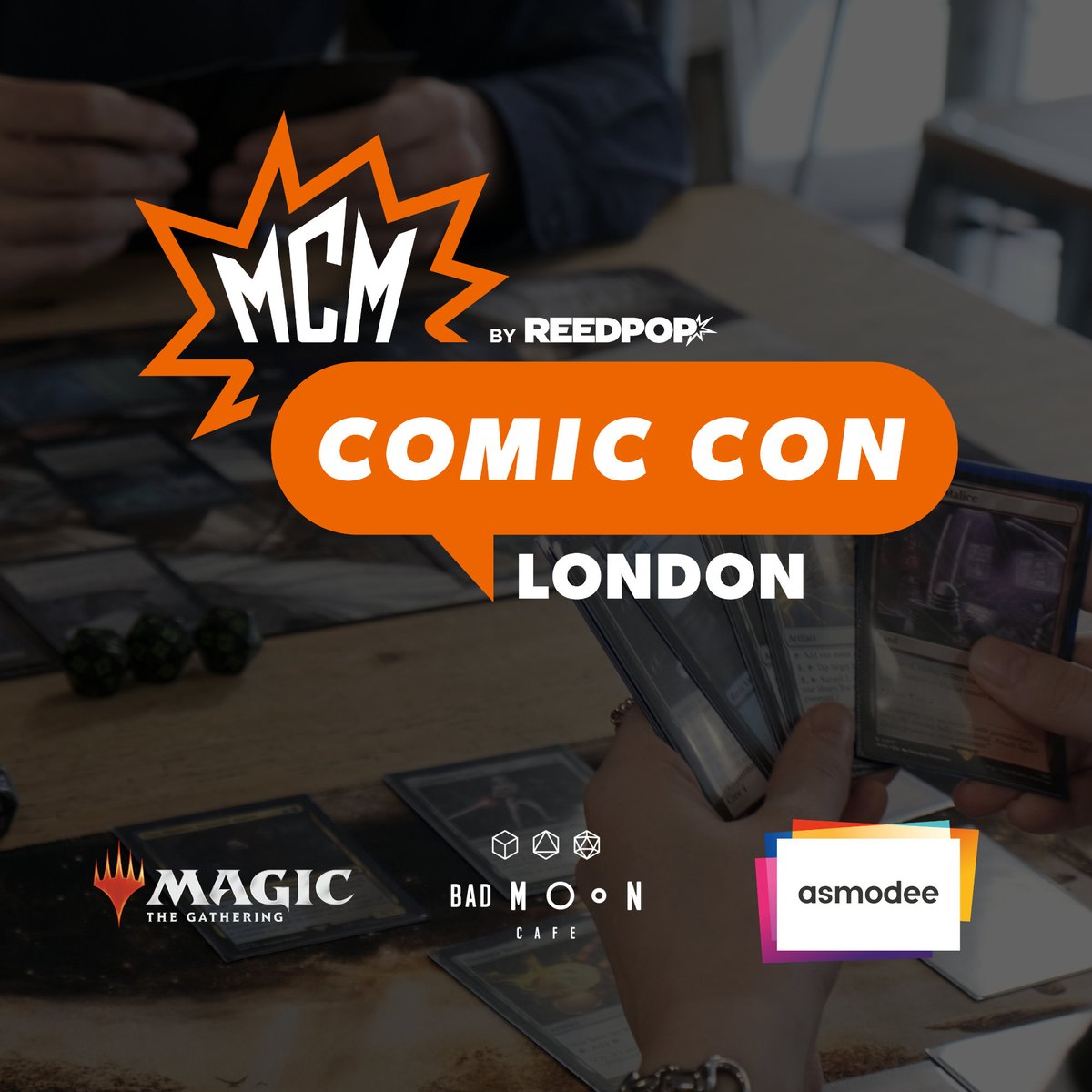 Asmodee are teaming up with Bad Moon Café and Wizards of the Coast at Comic Con 2025 Catch us from 23rd to 25th May at the ExCel – we can’t wait to see you there! #mtg #magicthegathering
