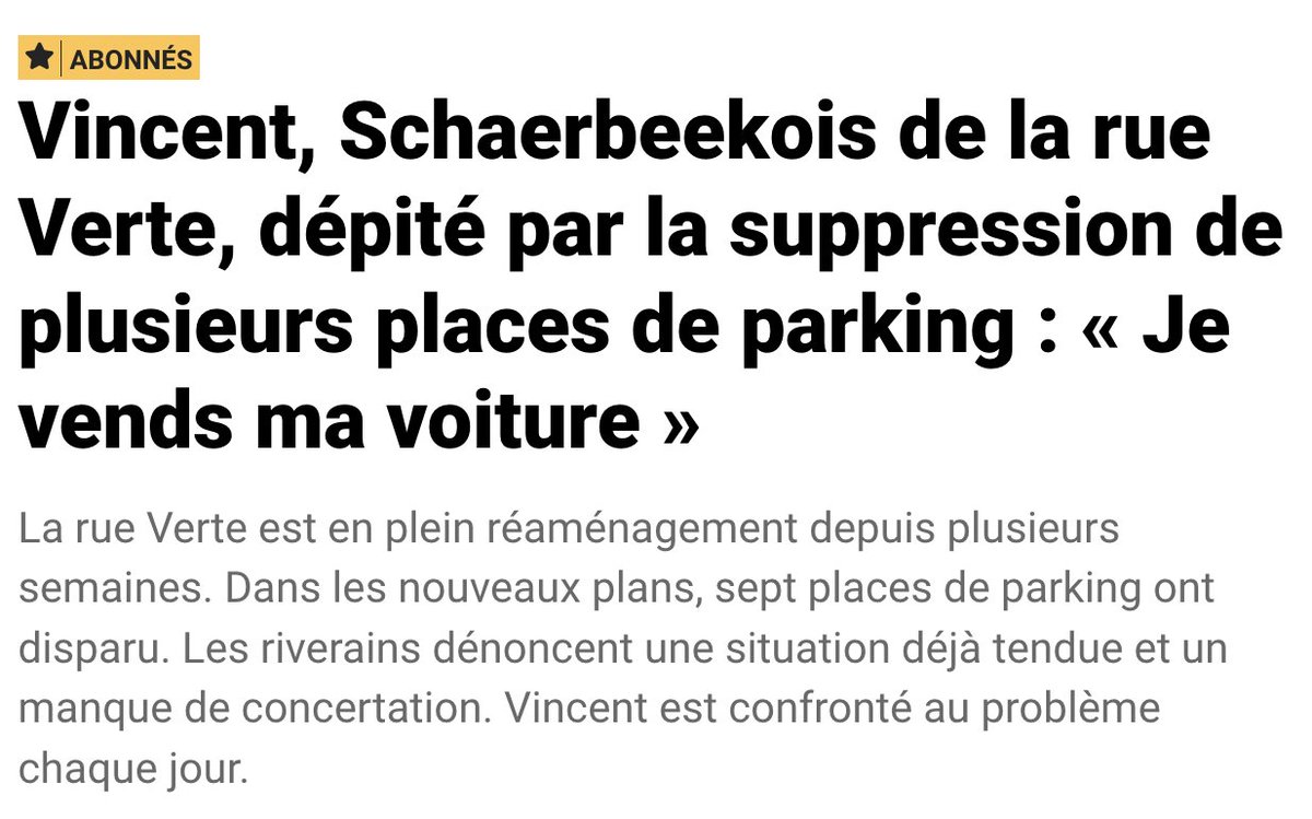 alechat1's tweet image. La réduction du parking en ville est le levier le plus efficace pour inciter au report modal
#reportmodal

En voici un exemple 👇
(au passage, c&apos;est aussi l&apos;exemple que les alternatives existent bel et bien)
sudinfo.be/id994833/artic…