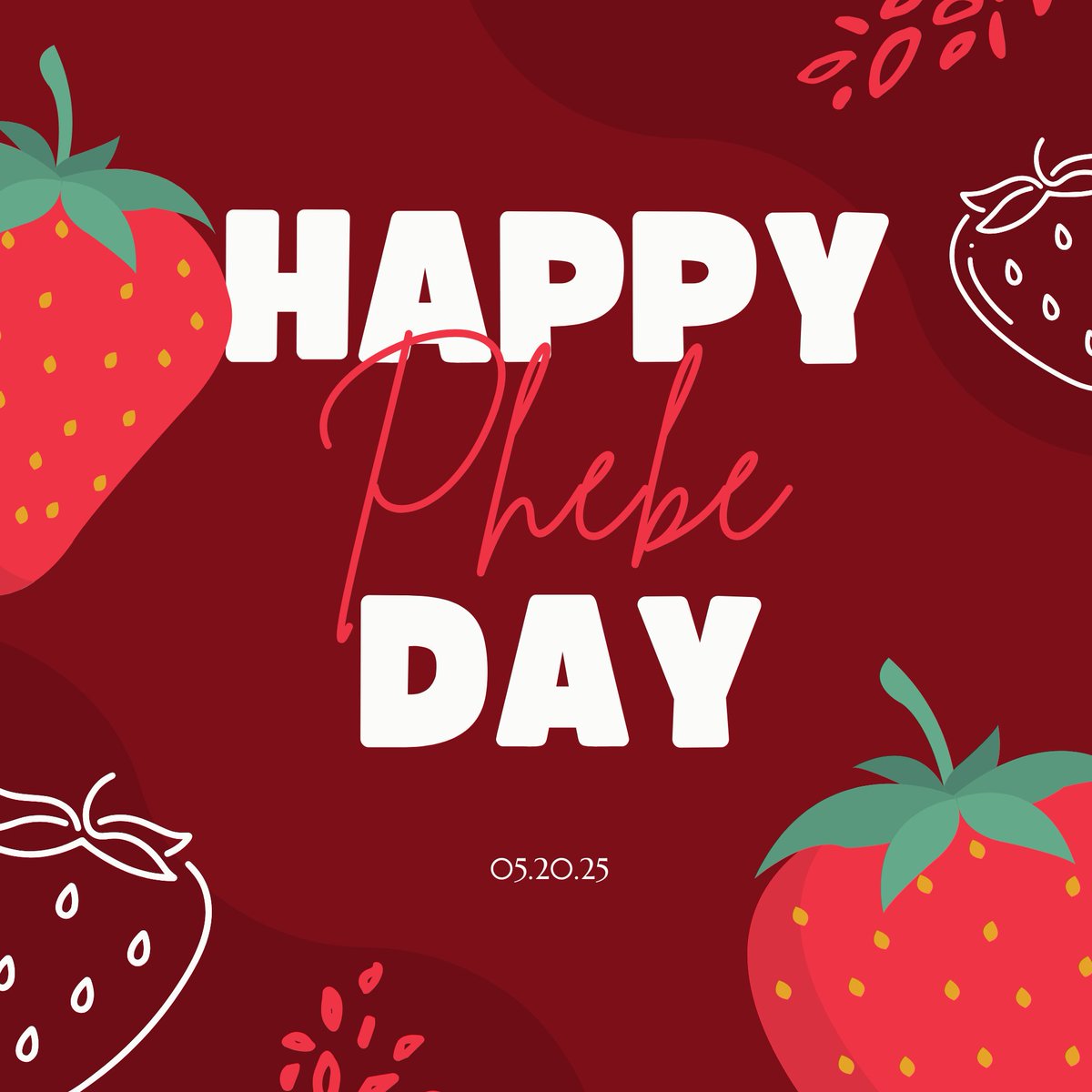 VeryBerryStudio's tweet image. IT’S PHEBE DAY! (200525) 🍰
Today is the birthday of our strawberry, @pheberryfab, who is the founder and casting director of our studio!
Celebrate with us in the Voice Acting+ Guild! discord.gg/vaguild
