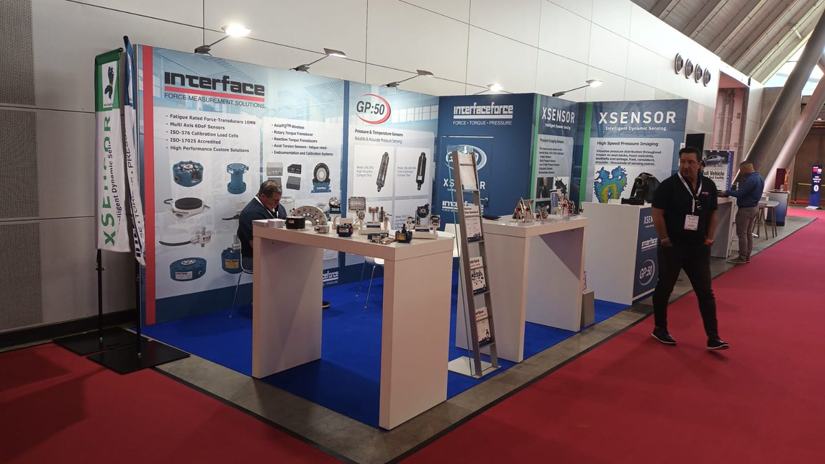 interfaceforce's tweet image. all right ready to go Visit us at our booth 8017 [Hall 8] and discover our latest products and innovations Hashtag#force #torque #pressure #automotive #testing @interfaceforce @XSENSOR @loadcells @GP50_  #Stuttgart #sensor #measurement