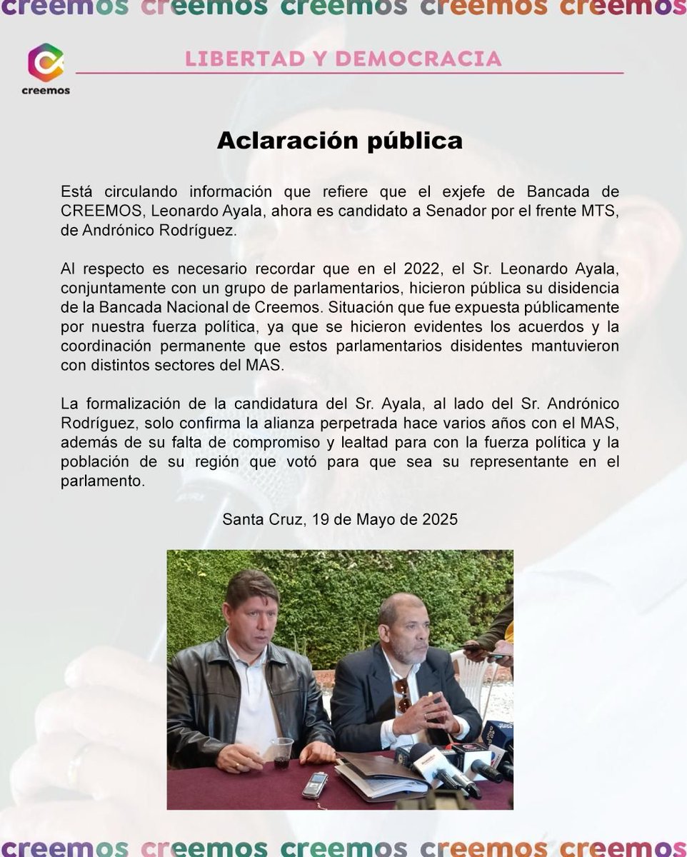 Creemos tweet media
