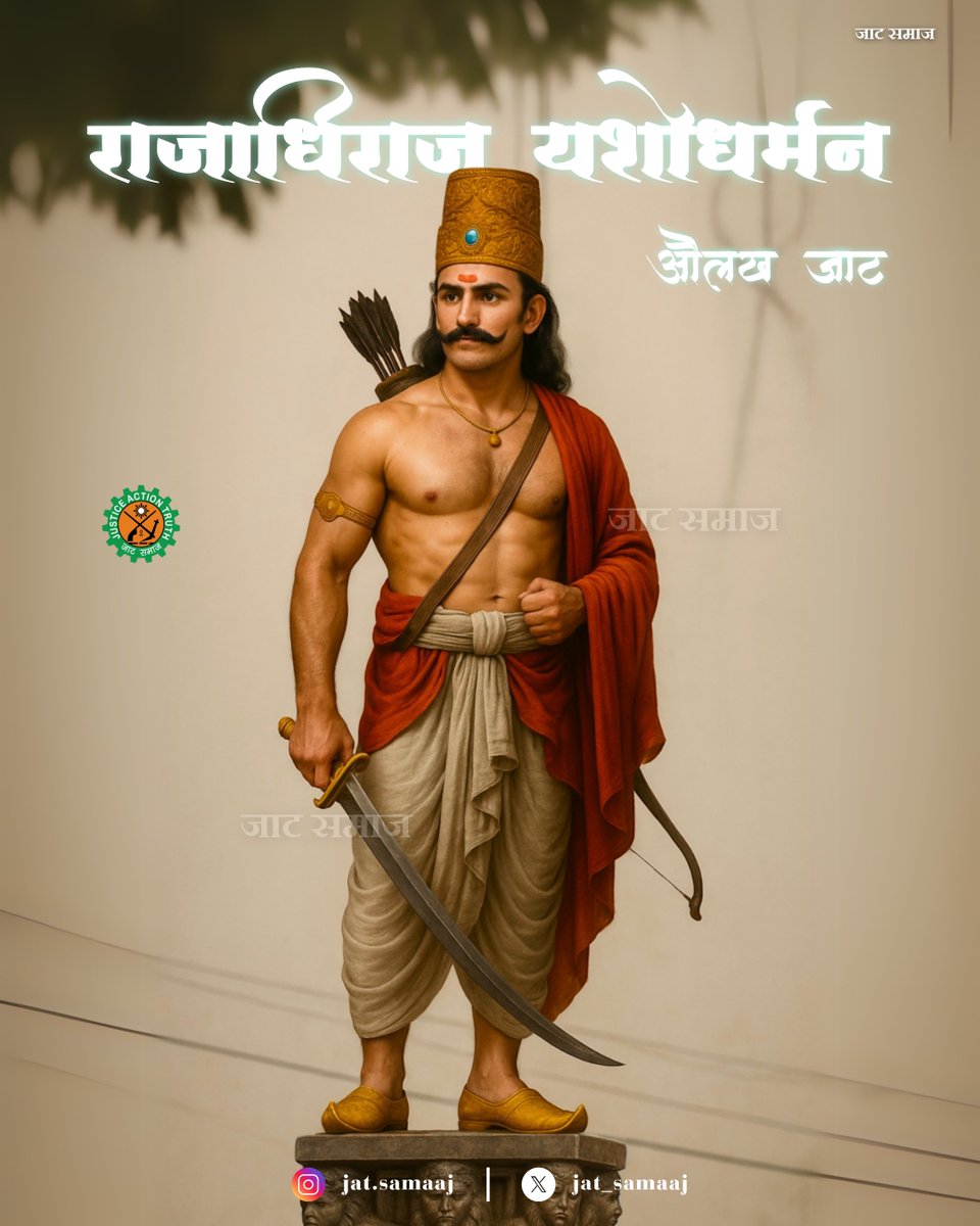 राजाधिराज यशोधर्मन ~ओलख जाट 
औलिकर साम्राज्य 
#जाट_समाज