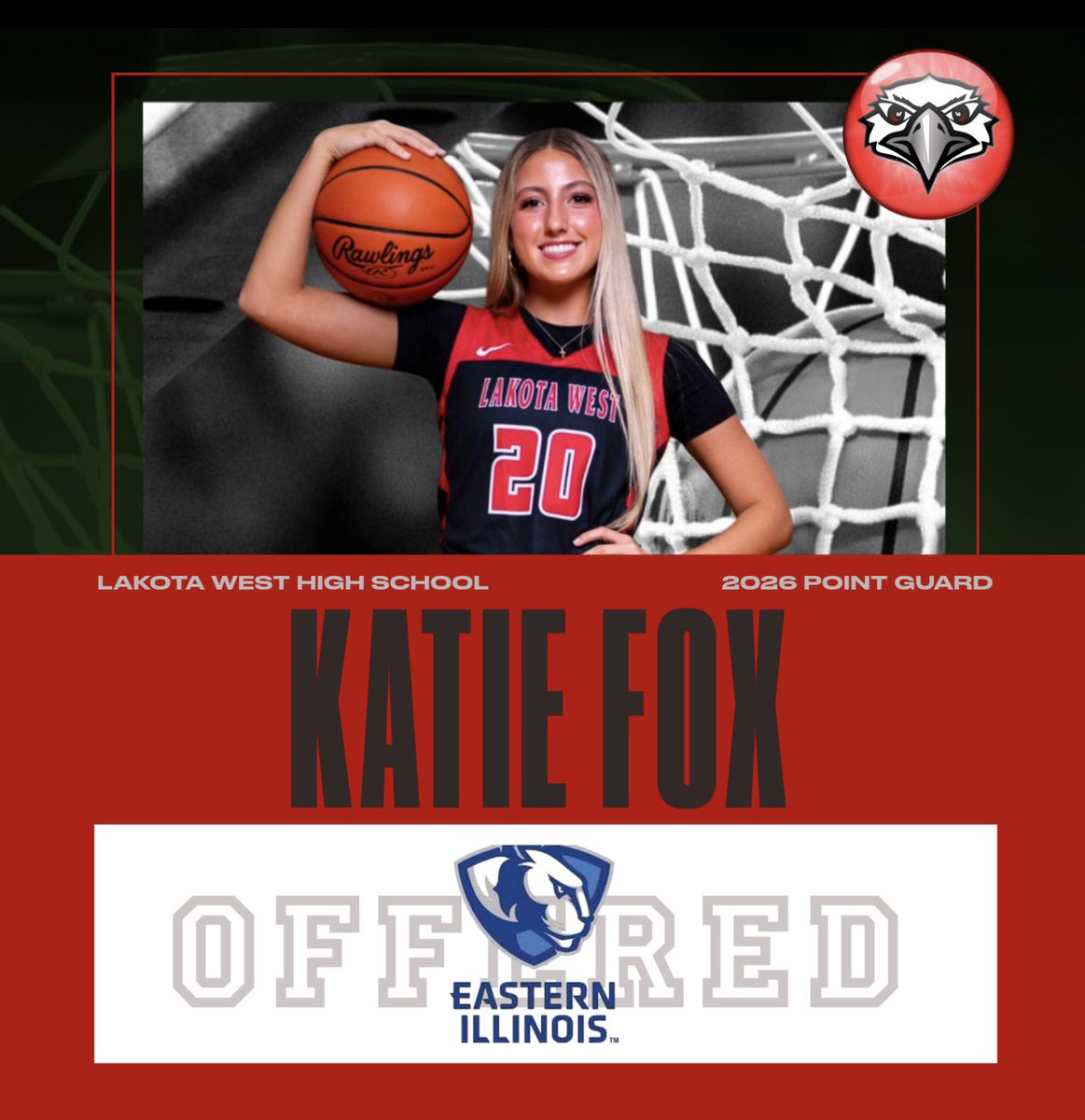 Congratulations @katiefoxhoops on the offer to play <a href="/EIUWBB/">Eastern Illinois WBB</a>!