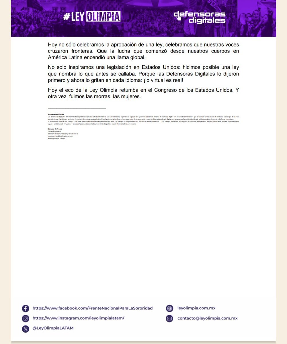Ley Olimpia tweet media