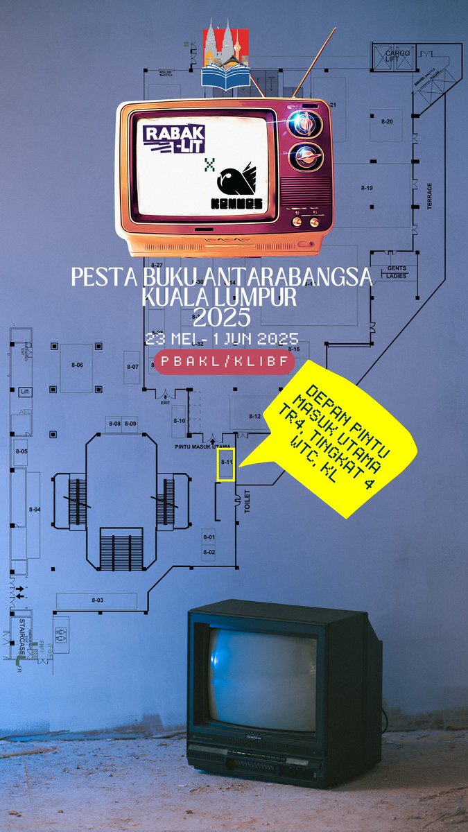 Lokasi booth <a href="/rabaklit/">Rabak-Lit | PBAKL 25, DEPAN PINTU TR4</a> sempena <a href="/KLIBF/">klibf.my</a>. Tak susah nak cari kami dah tahun ini, kami di depan pintu masuk utama dewan TR4