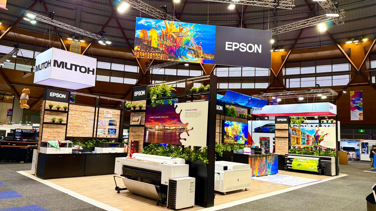 Bright colours. Big ideas. Bold tech.

We’re live at PacPrint – find us at Stand C48!

📍 The Dome, Hall 2 &amp; 3
🗓️ 20–23 May

#epson #epsonaustralia #PacPrint #printexpoaus