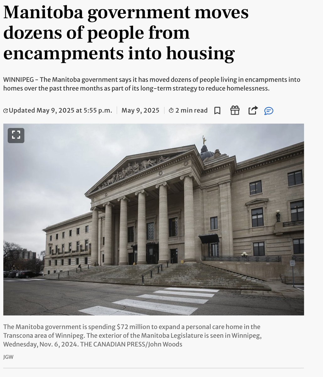 Raghu Venugopal MD (@raghu_venugopal) on Twitter photo Rather than wasting policing on homeless encampments and wasting $367/day for jailing the homeless - Ontario should follow Manitoba and just house people. Those housed don't return to encampments. Thank you <a href="/Diana_C_McNally/">Diana Chan McNally</a> for flagging Manitoba. thestar.com/news/canada/ma… Rather than wasting policing on homeless encampments and wasting $367/day for jailing the homeless - Ontario should follow Manitoba and just house people. Those housed don't return to encampments. Thank you <a href="/Diana_C_McNally/">Diana Chan McNally</a> for flagging Manitoba. thestar.com/news/canada/ma…