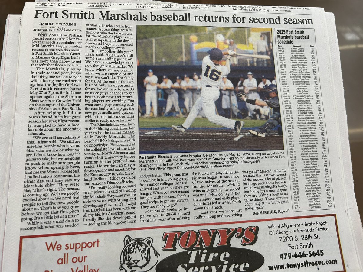 gkigar7's tweet photo. Thanks to Harold McIIvain and the Democratic Gazette for the Sunday coverage!!! https://t.co/9b1U09TwMh