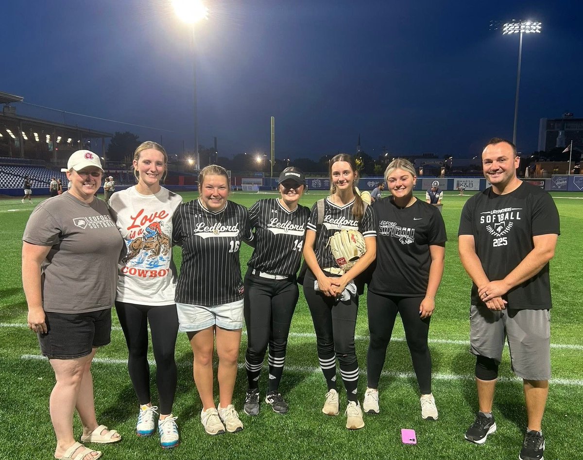 Pics from tonight's Triad Prep All Star Game 📸 where Leah, Ava &amp; Grace rocked the Ledford pinstripes one last time and represented the school with some exciting on-field play. Congratulations ladies!