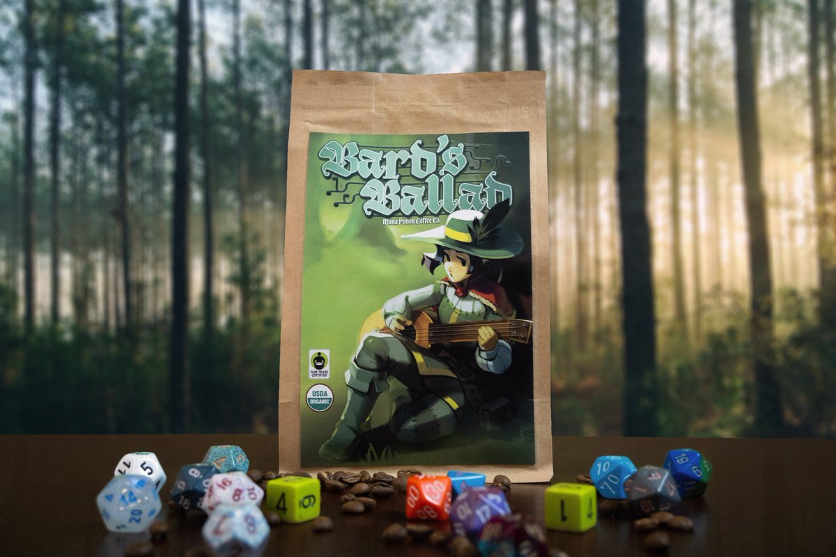 Did someone say cold brew? Maybe switch it up this summer and brew some Bard's Ballad. Only $14.99 on manapotioncoffee.com