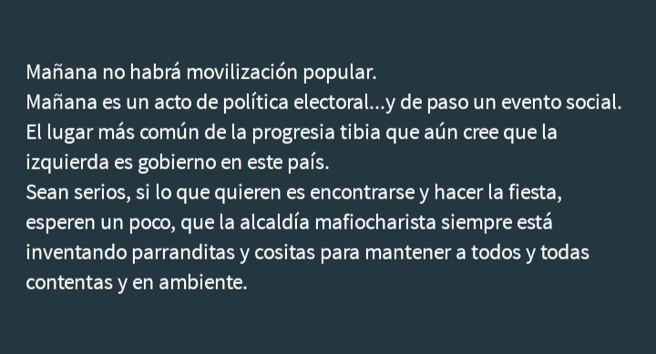 Micovirosis's tweet photo. La progresia mamercharista está alborotada porque #ElPetro habla mañana.
Pura farándula progre. https://t.co/mERBgbyhYy