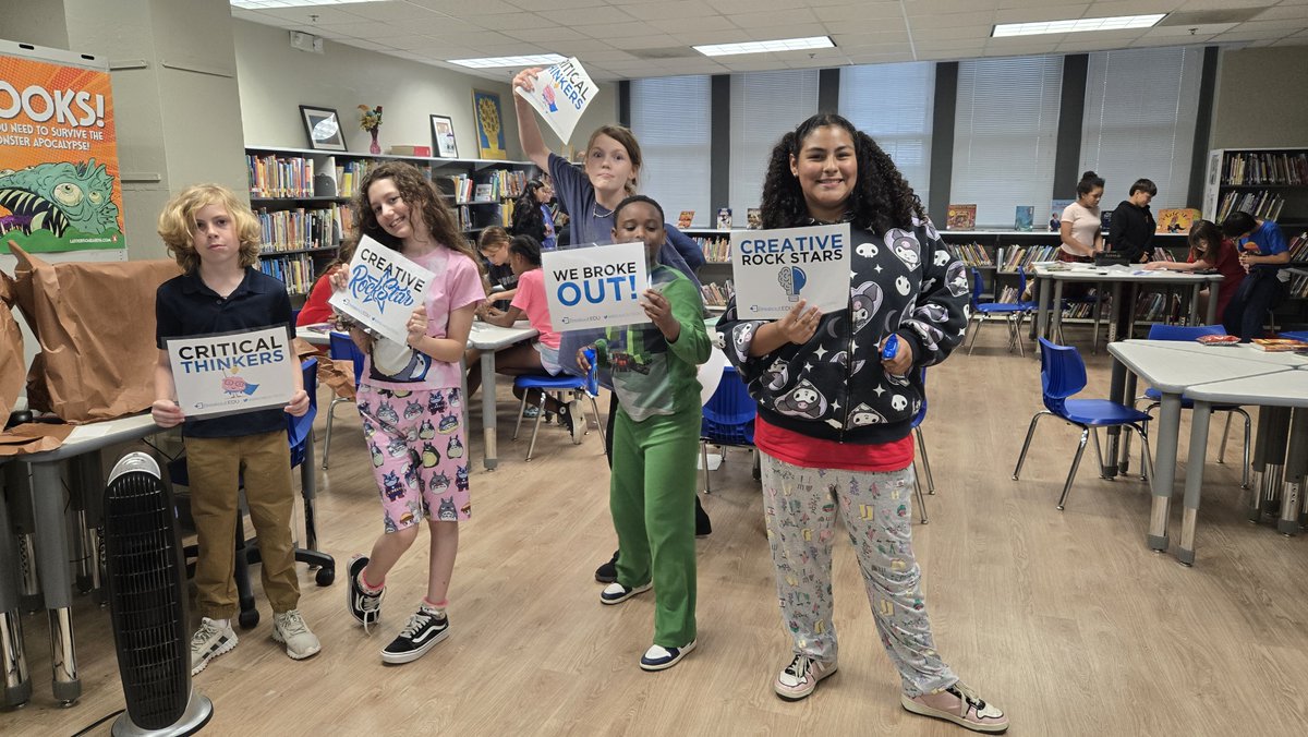 Lipscomb Librarian (@librarylipscomb) on Twitter photo Check out our lockstars! 5th graders had a blast today working together & solving clues to get to the mystery surprise inside the <a href="/breakoutEDU/">Breakout EDU</a> box.
PS - it was snacks! All the snacks!
<a href="/lipscomb_lions/">William Lipscomb Elementary</a> <a href="/DISD_Libraries/">Dallas ISD Libraries</a> Check out our lockstars! 5th graders had a blast today working together & solving clues to get to the mystery surprise inside the <a href="/breakoutEDU/">Breakout EDU</a> box.
PS - it was snacks! All the snacks!
<a href="/lipscomb_lions/">William Lipscomb Elementary</a> <a href="/DISD_Libraries/">Dallas ISD Libraries</a>