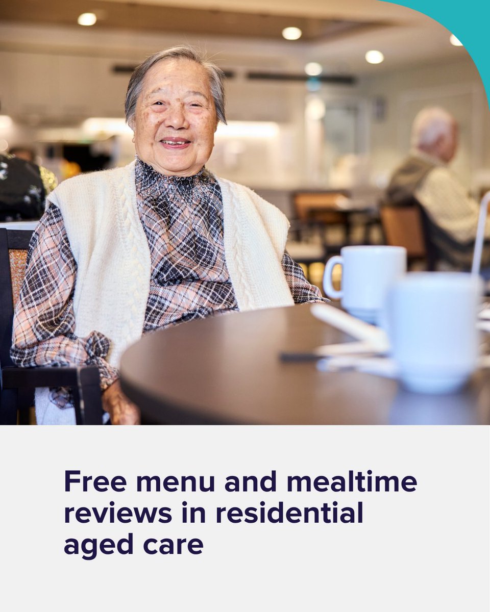 🍎🏠 Get ready for the dedicated food &amp; nutrition Aged Care Quality Standard starting 1 July 2025 with a free menu &amp; mealtime review at your aged care home. 

Providers can express interest by 9 June at 💻 agedcarequality.gov.au/providers/food…