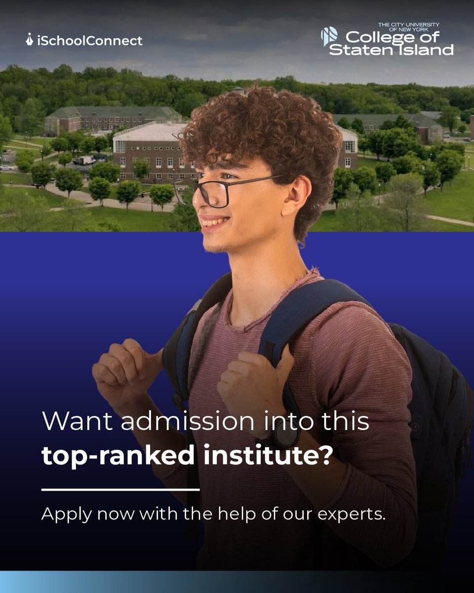 iSchoolConnect (@ischoolconnect) on Twitter photo π Planning to apply for UG at CUNY College of Staten Island?
Swipe through to check all the documents you need! βοΈ
From transcripts to test scores β weβve got your checklist ready. β
Got doubts? Visit : ischoolconnect.com/universities/uβ¦
 #StudyAbroad #CUNYCSI #UGAdmissions π Planning to apply for UG at CUNY College of Staten Island?
Swipe through to check all the documents you need! βοΈ
From transcripts to test scores β weβve got your checklist ready. β
Got doubts? Visit : ischoolconnect.com/universities/uβ¦
 #StudyAbroad #CUNYCSI #UGAdmissions