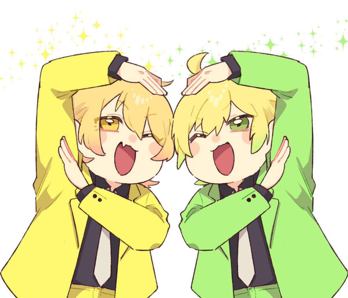 💛💚
#STPRArt #あっきいらすと #プリうま