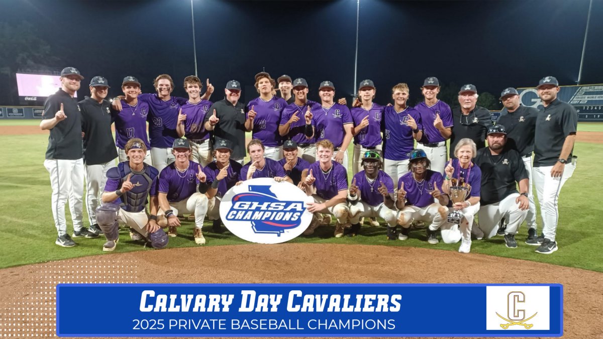 GHSA (@officialghsa) on Twitter photo Congratulations Calvary Day! The Cavaliers are the 2025 Private ⚾️ 🏆!
<a href="/GoCavsBB/">Calvary Day Baseball</a>
<a href="/wilsonballglove/">Wilson Baseball & Softball</a> <a href="/NFHSNetwork/">NFHS Network</a> Congratulations Calvary Day! The Cavaliers are the 2025 Private ⚾️ 🏆!
<a href="/GoCavsBB/">Calvary Day Baseball</a>
<a href="/wilsonballglove/">Wilson Baseball & Softball</a> <a href="/NFHSNetwork/">NFHS Network</a>