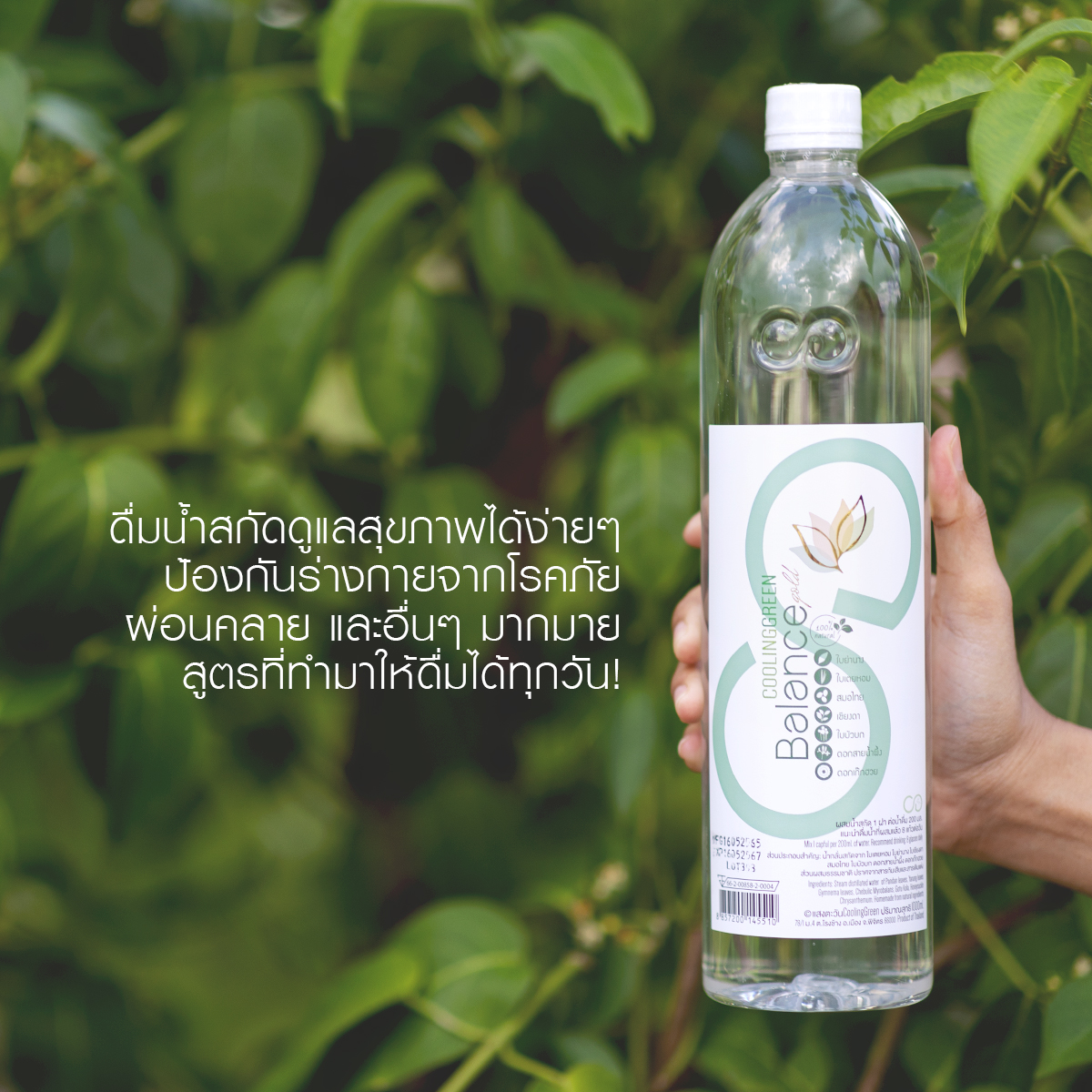 🌱 รู้จัก CoolingGreen มานานกว่า 5 ปีแล้ว 🌱
“ครั้งแรกที่ได้รู้จักน้ำสกัดสูตรบาลานซ์ ก็รู้เลยว่าสมุนไพรต่างๆที่นำมาสกัดนั้นมีประโยชน์ช่วยปรับสมดุลของร่างกายโดยรวมได้ดี จึงเริ่มแนะนำให้คนไข้ดื่มเป็นประจำ”

“น้ำ สำคัญต่อร่างกายมาก