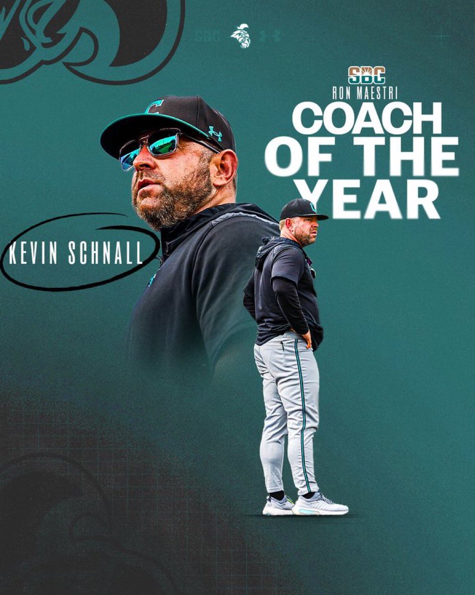 wborogenerals's tweet image. The @wborogenerals would like to congratulate  former @VBLBaseball and @FRCardinals head coach @KSchnall9 on winning the Sun Belt Coach of the Year as the @CoastalBaseball head into the Postseason with a 44-11 record.