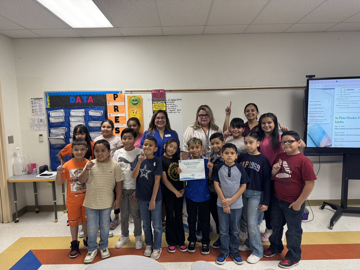 Academic Language Programs Department (@alpsdepartment) on Twitter photo Congratulations to Ms. Dominguez and her dual language students for receiving the Learning A to Z Classroom Engagement Award. Great job for being #1 at Parkland Elementary. <a href="/ParklandToreros/">Parkland Elementary School</a> <a href="/ALPsDepartment/">Academic Language Programs Department</a> <a href="/YsletaISD/">Ysleta ISD</a> <a href="/_IreneAhumada/">Irene Ahumada</a> <a href="/BrendaChR1/">Brenda Chacon-Robles, Ed.D.</a> <a href="/LearningAtoZ/">Learning A-Z</a> Congratulations to Ms. Dominguez and her dual language students for receiving the Learning A to Z Classroom Engagement Award. Great job for being #1 at Parkland Elementary. <a href="/ParklandToreros/">Parkland Elementary School</a> <a href="/ALPsDepartment/">Academic Language Programs Department</a> <a href="/YsletaISD/">Ysleta ISD</a> <a href="/_IreneAhumada/">Irene Ahumada</a> <a href="/BrendaChR1/">Brenda Chacon-Robles, Ed.D.</a> <a href="/LearningAtoZ/">Learning A-Z</a>