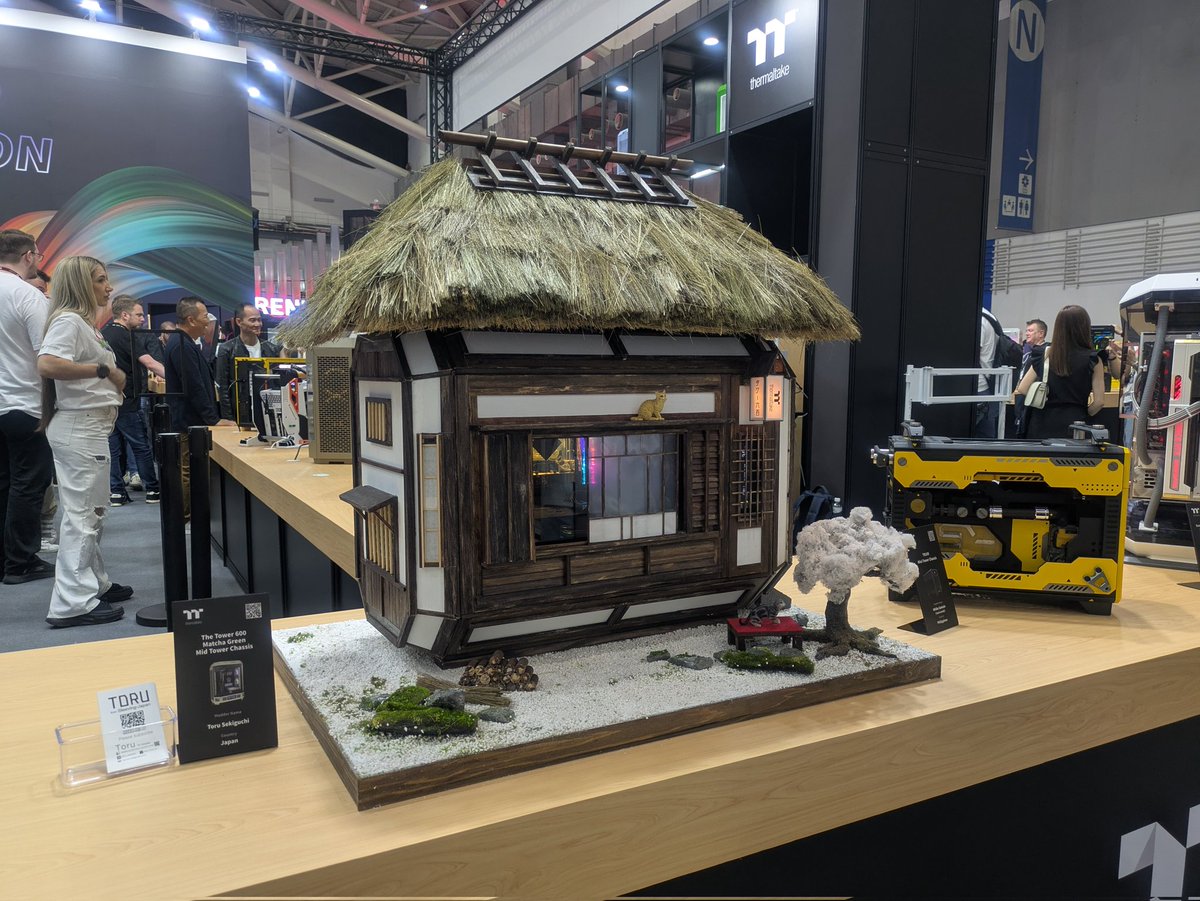 toru_mod_pc's tweet image. 1日目スタートしました〜
古民家PCたくさんの人に見てもらえてありがたい限りです
#computex
#thermaltake