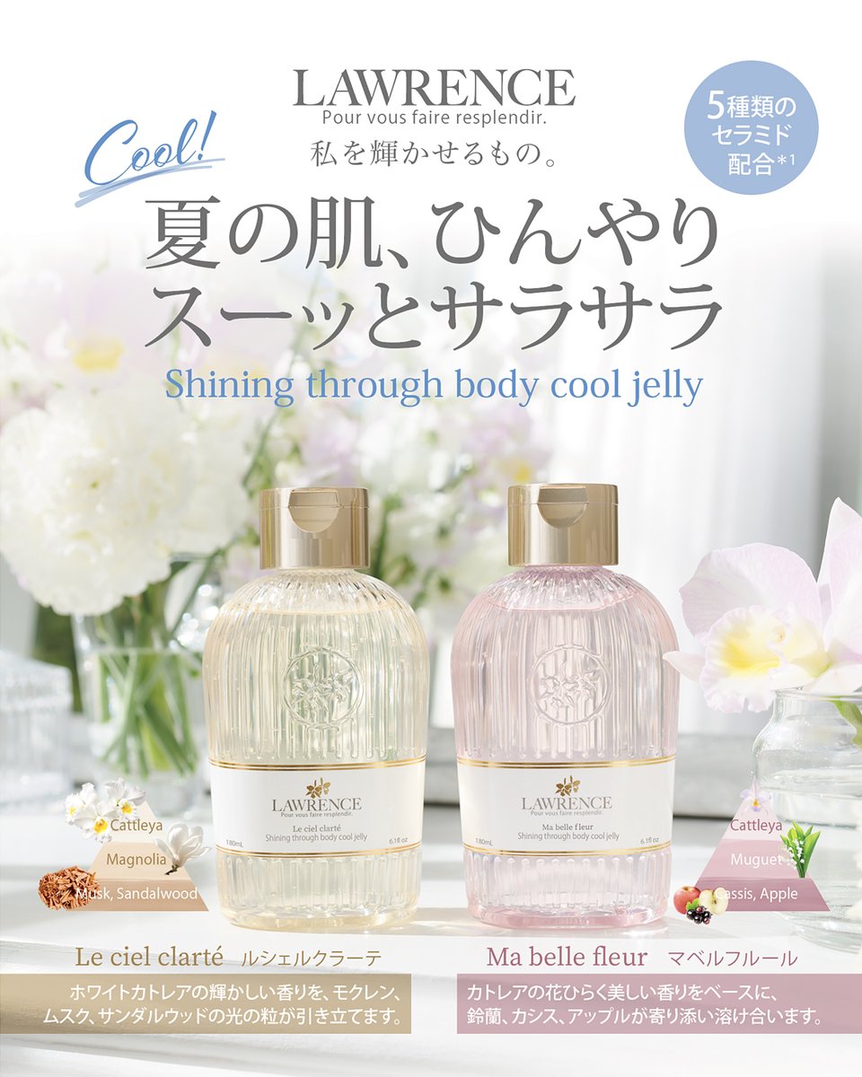 🚿ひんやり爽快!!🚿
ボディクールジュレ
🧊🧊🧊🧊🧊🧊

暑い..さっぱりしたい..🫠☀️

そんな日はロウレンスの
ボディクールジュレ🍧

お風呂上がりやほてった
お肌をひんやり気持ちよく潤します🧊🫶

カトレアエキス/セラミド/ビタミンA,C,Eを配合🍊

¥1,760-

▷ x.gd/EB67E