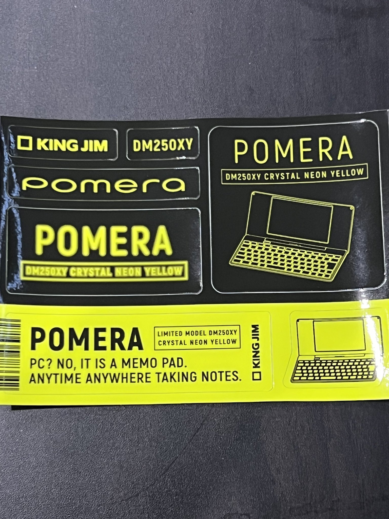 ポメラ DM250XY Crystal Neon Yellow 限定