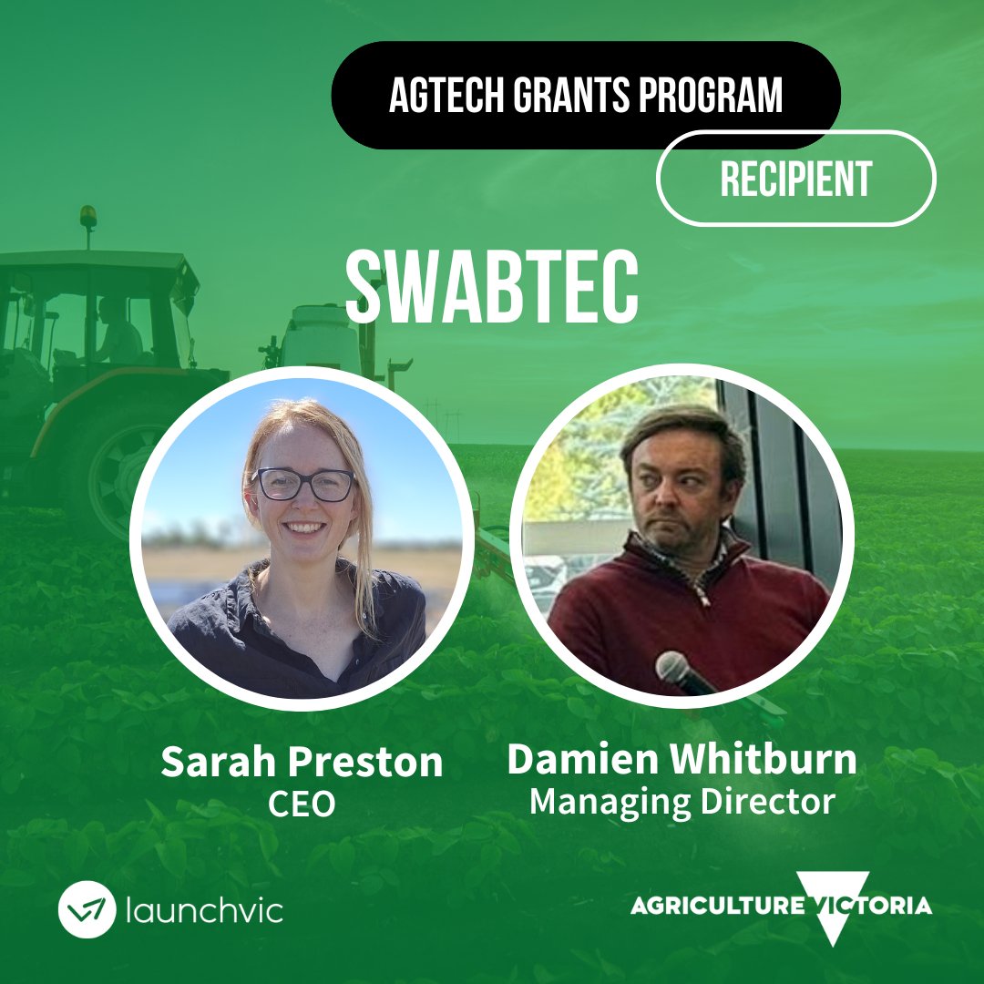 SwabTec (@swabtecinfo) on Twitter photo SwabTec is thrilled to secure a $50,000 AgTech Grants Program from <a href="/LaunchVic/">LaunchVic 🚀</a> and @AgricultureVictoria
The grant will help us take our ideas from the lab to the farm, and provide farmers with a simple saliva test to help breed worm resistant sheep. SwabTec is thrilled to secure a $50,000 AgTech Grants Program from <a href="/LaunchVic/">LaunchVic 🚀</a> and @AgricultureVictoria
The grant will help us take our ideas from the lab to the farm, and provide farmers with a simple saliva test to help breed worm resistant sheep.