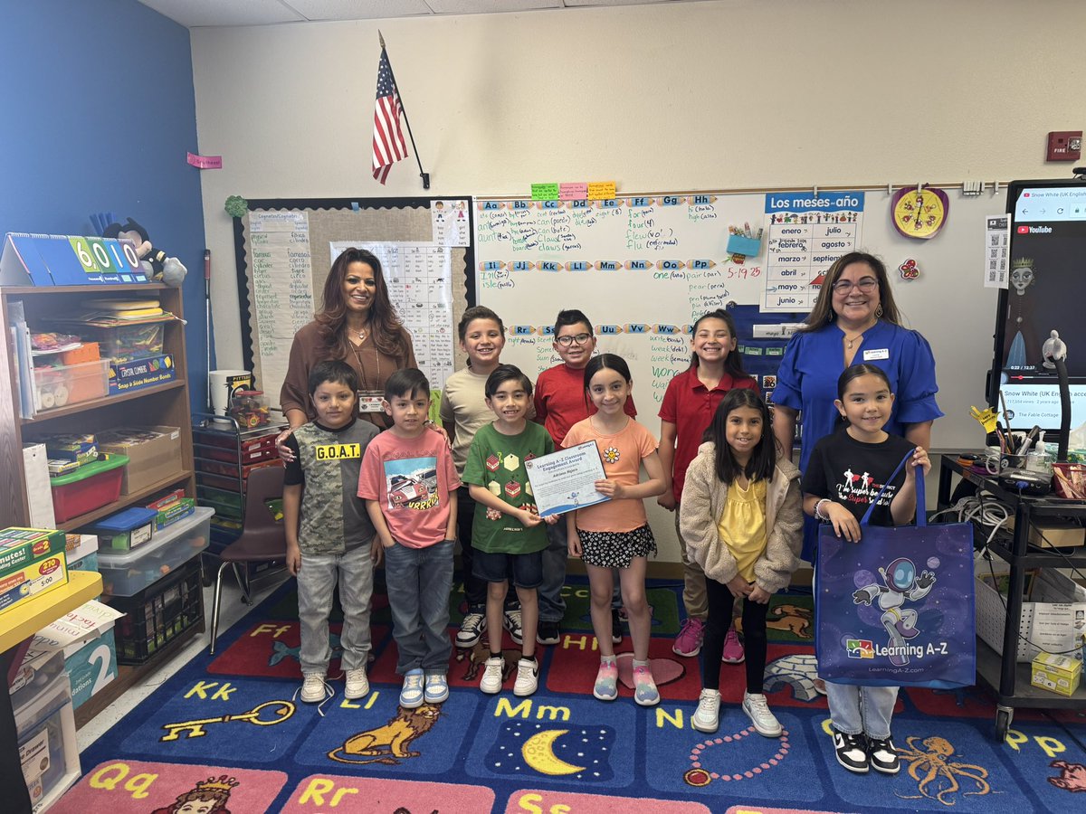 Academic Language Programs Department (@alpsdepartment) on Twitter photo Ms. Najera and her dual language students received the Learning A to Z Classroom Engagement Award at North Star Elementary. Congratulations!🎉 <a href="/ALPsDepartment/">Academic Language Programs Department</a> <a href="/NorthStarESYISD/">North Star Elementary School</a> <a href="/YsletaISD/">Ysleta ISD</a> <a href="/LearningAtoZ/">Learning A-Z</a> <a href="/_IreneAhumada/">Irene Ahumada</a> <a href="/BrendaChR1/">Brenda Chacon-Robles, Ed.D.</a> Ms. Najera and her dual language students received the Learning A to Z Classroom Engagement Award at North Star Elementary. Congratulations!🎉 <a href="/ALPsDepartment/">Academic Language Programs Department</a> <a href="/NorthStarESYISD/">North Star Elementary School</a> <a href="/YsletaISD/">Ysleta ISD</a> <a href="/LearningAtoZ/">Learning A-Z</a> <a href="/_IreneAhumada/">Irene Ahumada</a> <a href="/BrendaChR1/">Brenda Chacon-Robles, Ed.D.</a>