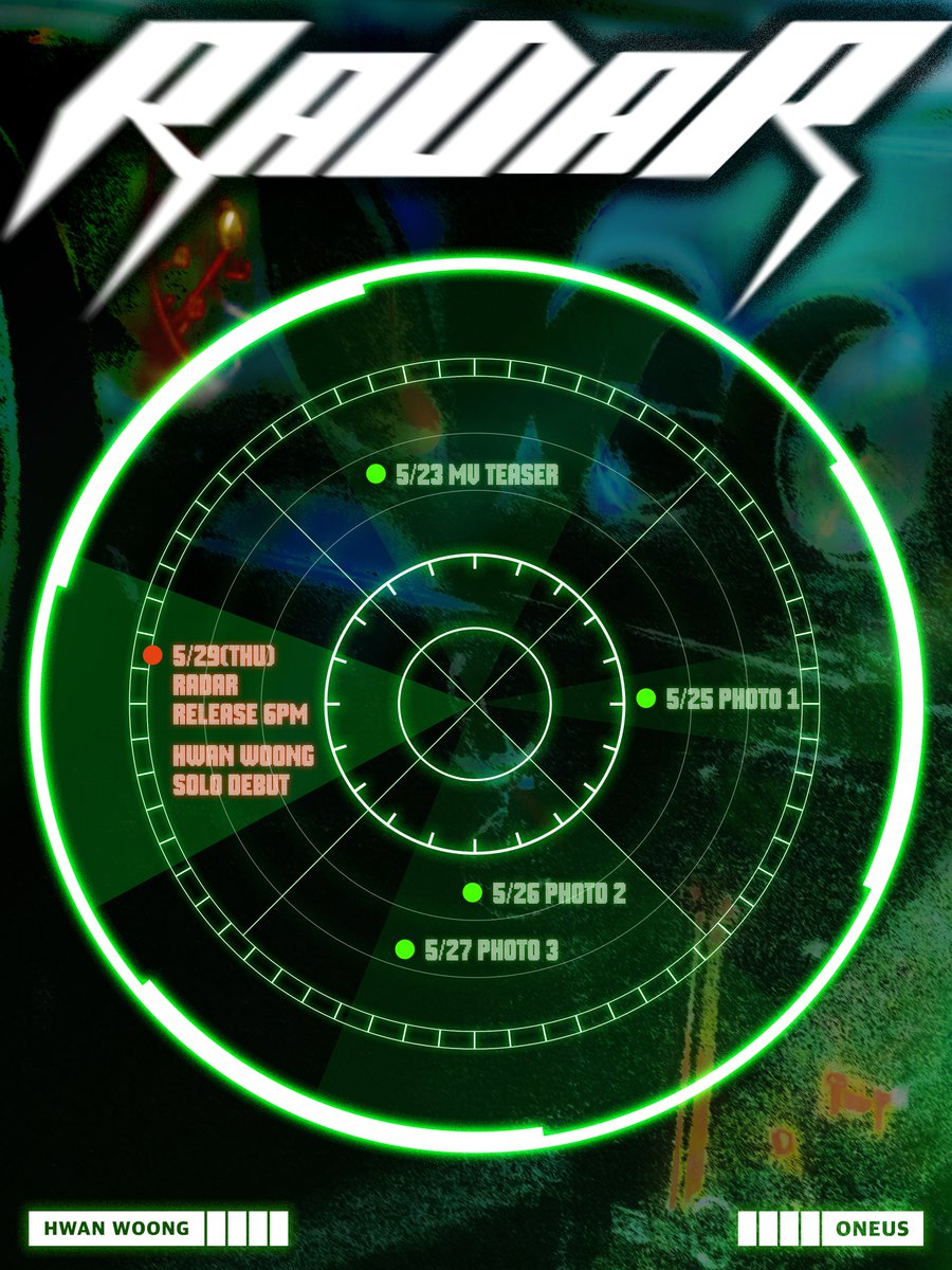 official_ONEUS's tweet photo. [#환웅]

환웅(ONEUS) SOLO SINGLE [RADAR]

🔋 SCHEDULE PLAN 🔋

2025.05.29 6PM (KST) RELEASE✔

#HWANWOONG #원어스 #ONEUS 
#SOLO_SINGLE #RADAR https://t.co/FF4cp14KMa