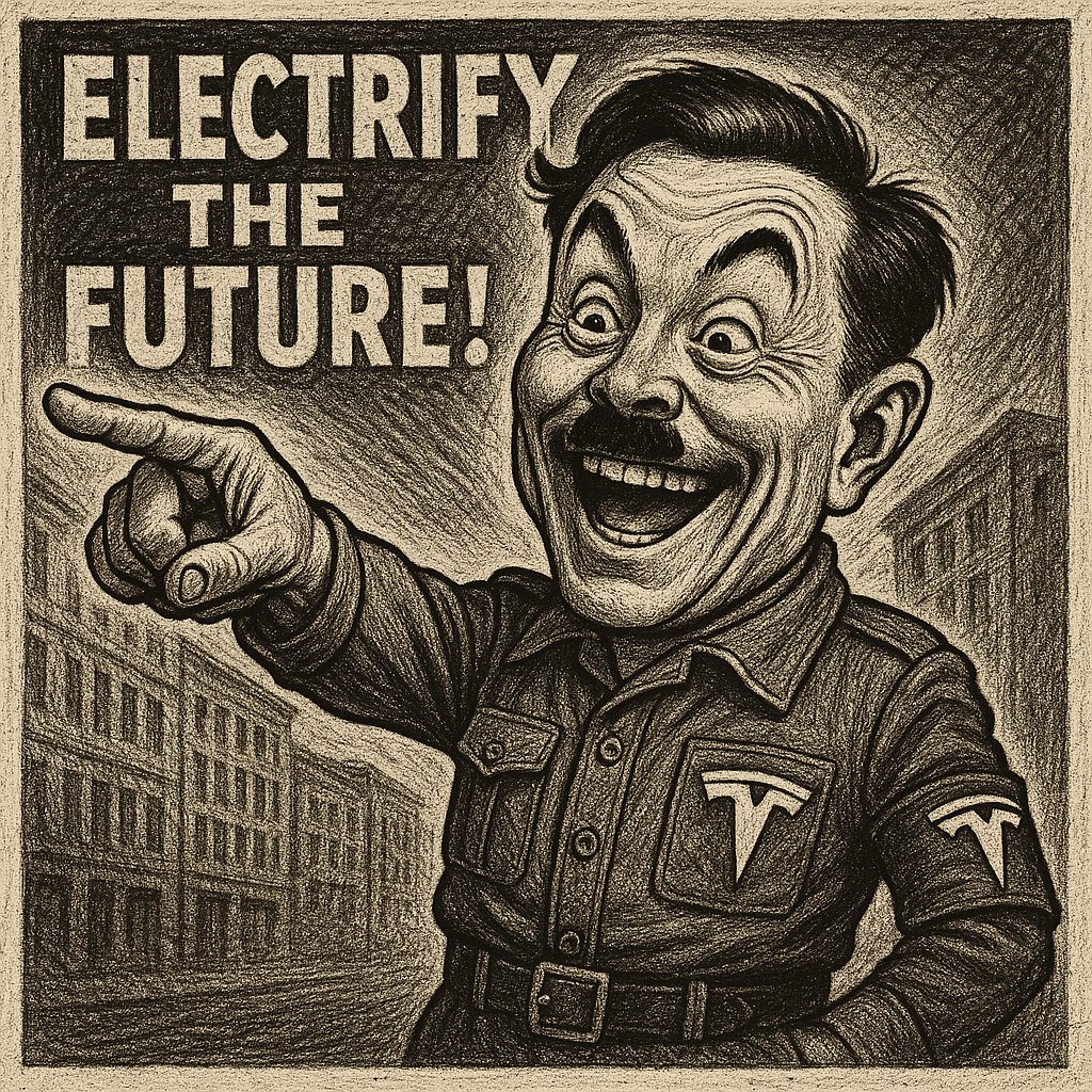 SatrclAuth's tweet photo. Elon Musk: time-traveling to the ’40s, rewriting the future.. #ElonMusk https://t.co/t60IEdU1mZ