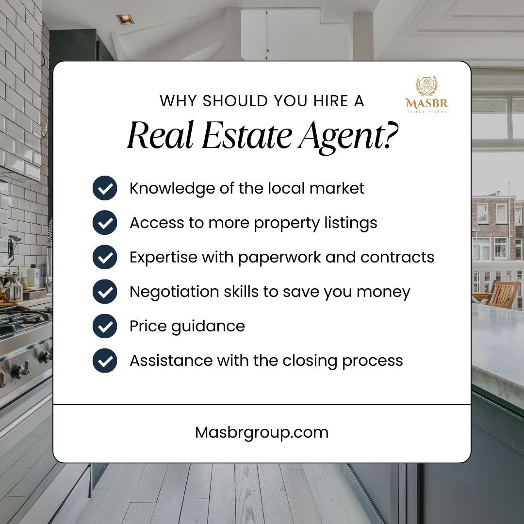 MASBR_GROUP's tweet image. Thinking of buying or selling a home?
Here’s why working with a real estate agent makes all the difference. From local market expertise to stress-free closings — we’ve got your back every step of the way.

Let’s make smart moves together.

#RealEstateTips #PropertyExpert