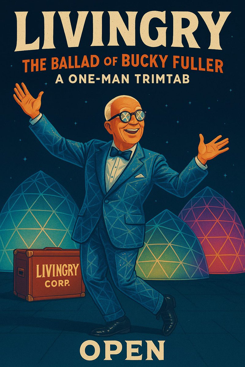 ACT I: THE RETURN
BUCKY: (Looking around, adjusting his glasses)

Well, hello there! R. Buckminster Fuller, at your service once again! (checking his watch) I see it's 2025. Fashionably late, as always.

thesyntonytimes.substack.com/p/livingry-the…