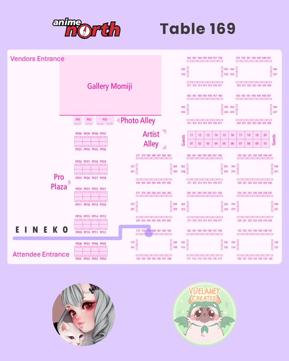 EinekoART's tweet photo. I will be at #AnimeNorth2025 this weekend at table 169 with my friend VDelaneyCreates! https://t.co/lgZI1Z2i3S