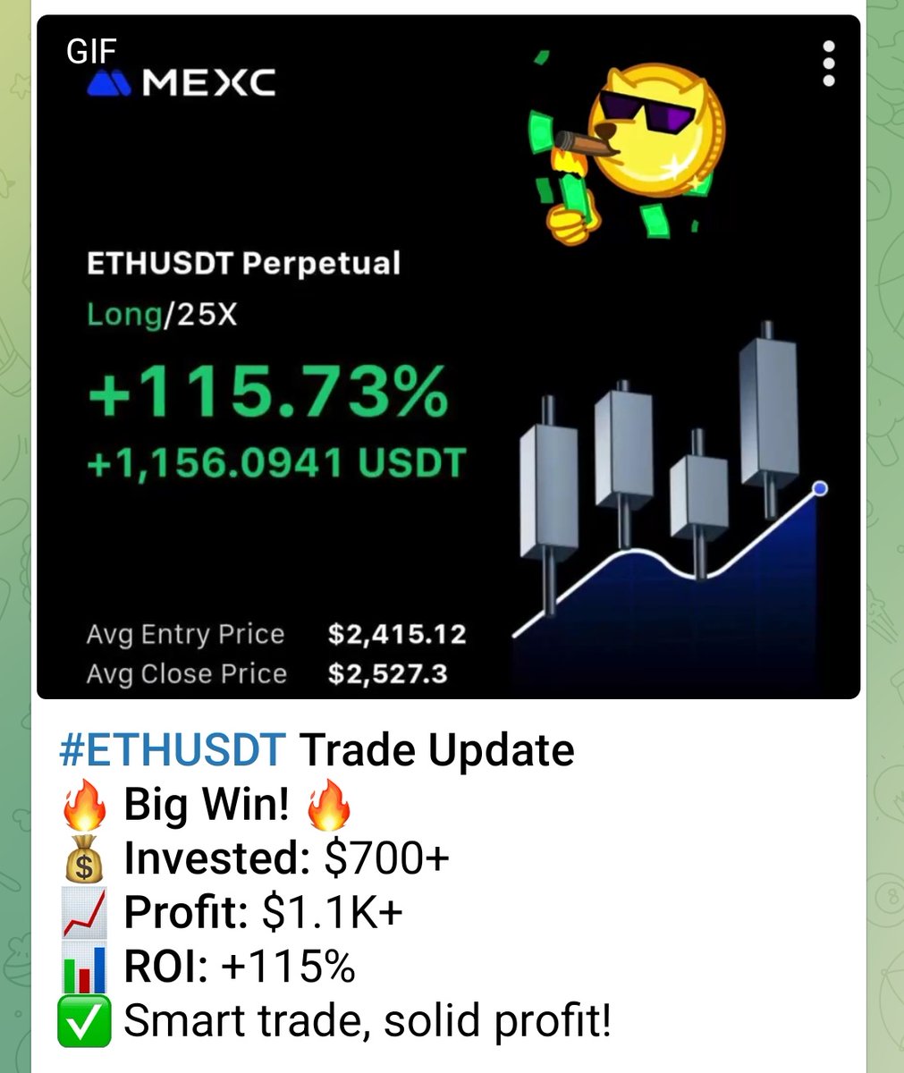 cryptolisa33's tweet photo. FOR MORE CALLS ⤵️

LINK IN BIO

#VIP_CALL 👑

#WCTUSDT #MASKUSDT #BTC #ETH #ALPHAUSDT #NEIROETHUSDT  #BINANCE   #BYBIT

#ETH  +1.1k$ PROFITS https://t.co/M8ARj2AozQ