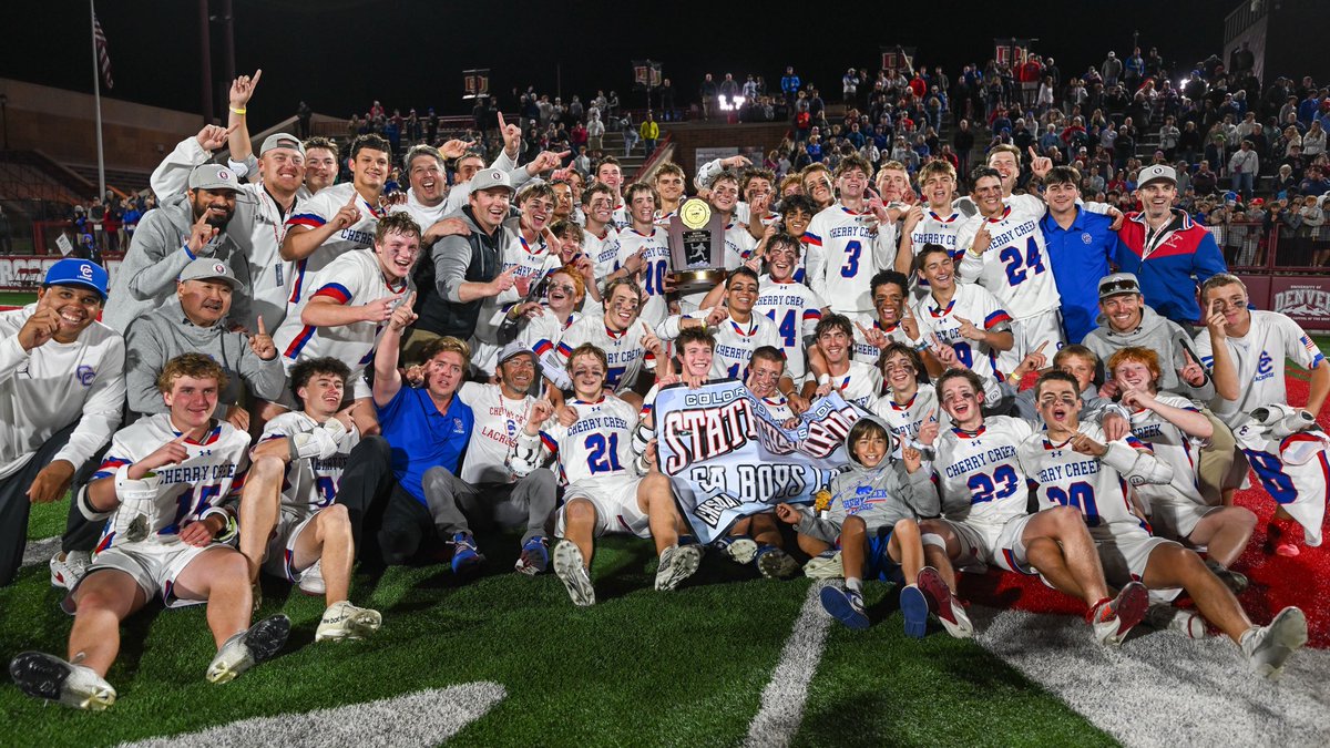 Congratulations to Cherry Creek for winning the 5A Boys Lacrosse State Championship and to Valor Christian to finishing runner up