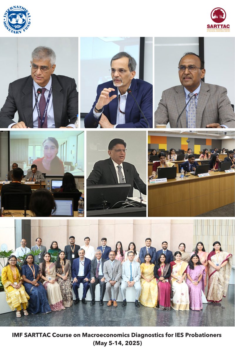 Dr. Nageswaran, CEA and Dr. Chawla, Secretary, DIPAM, MoF addressed 18 IES probationary officials who joined #SARTTAC Macroeconomic Diagnostics course, providing them with key tools to comprehensively assess a country's macroeconomic situation.