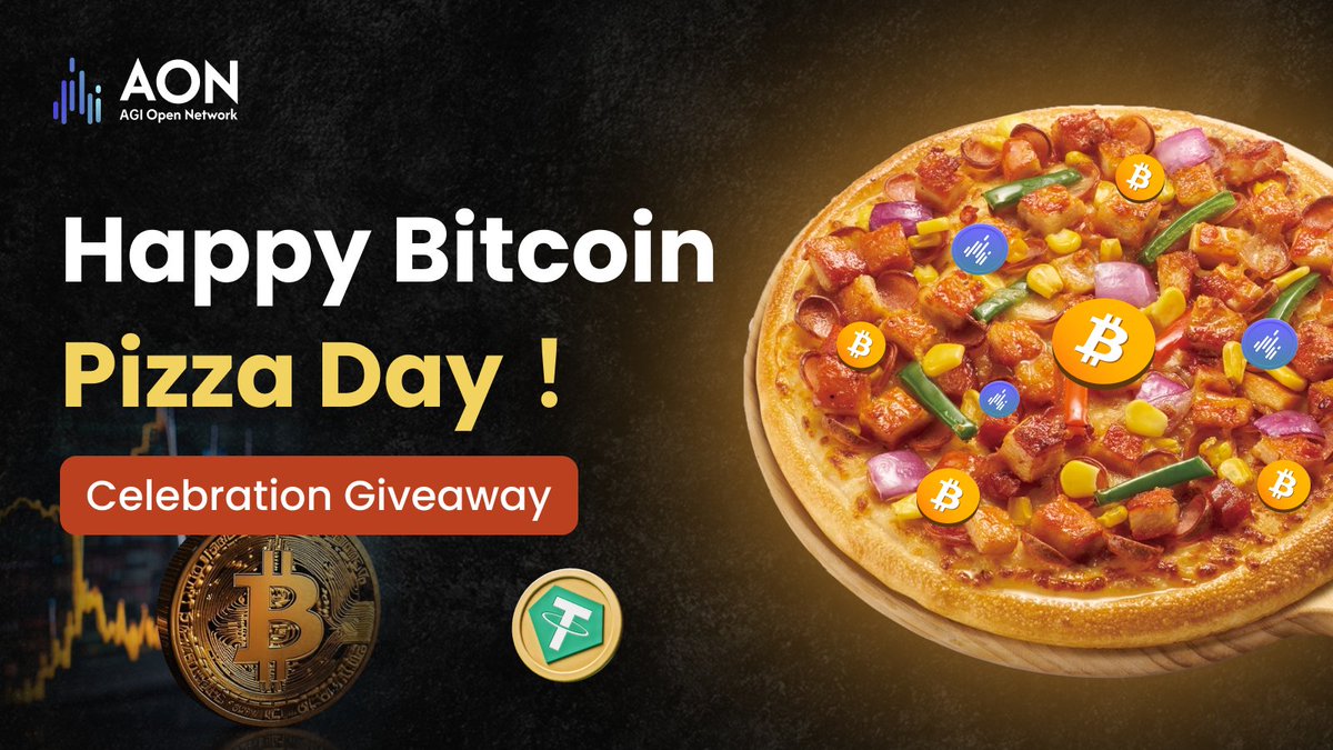 AGI Open Network (@agiopennetwork) on Twitter photo ๐ Celebrate #BTC Pizza Day by joining our 200 USDT equivalent Giveaway!
Reward Details:
๐ 50 USDT & 150 AON Points for 10 lucky winners
How to win:
1โฃ Like & RT/QT this post with #AGIOpenNetwork & #BitcoinPizzaDay
2โฃ Follow <a href="/AGIOpenNetwork/">AGI Open Network</a>
3โฃ Join our Community: ๐ Celebrate #BTC Pizza Day by joining our 200 USDT equivalent Giveaway!
Reward Details:
๐ 50 USDT & 150 AON Points for 10 lucky winners
How to win:
1โฃ Like & RT/QT this post with #AGIOpenNetwork & #BitcoinPizzaDay
2โฃ Follow <a href="/AGIOpenNetwork/">AGI Open Network</a>
3โฃ Join our Community:
