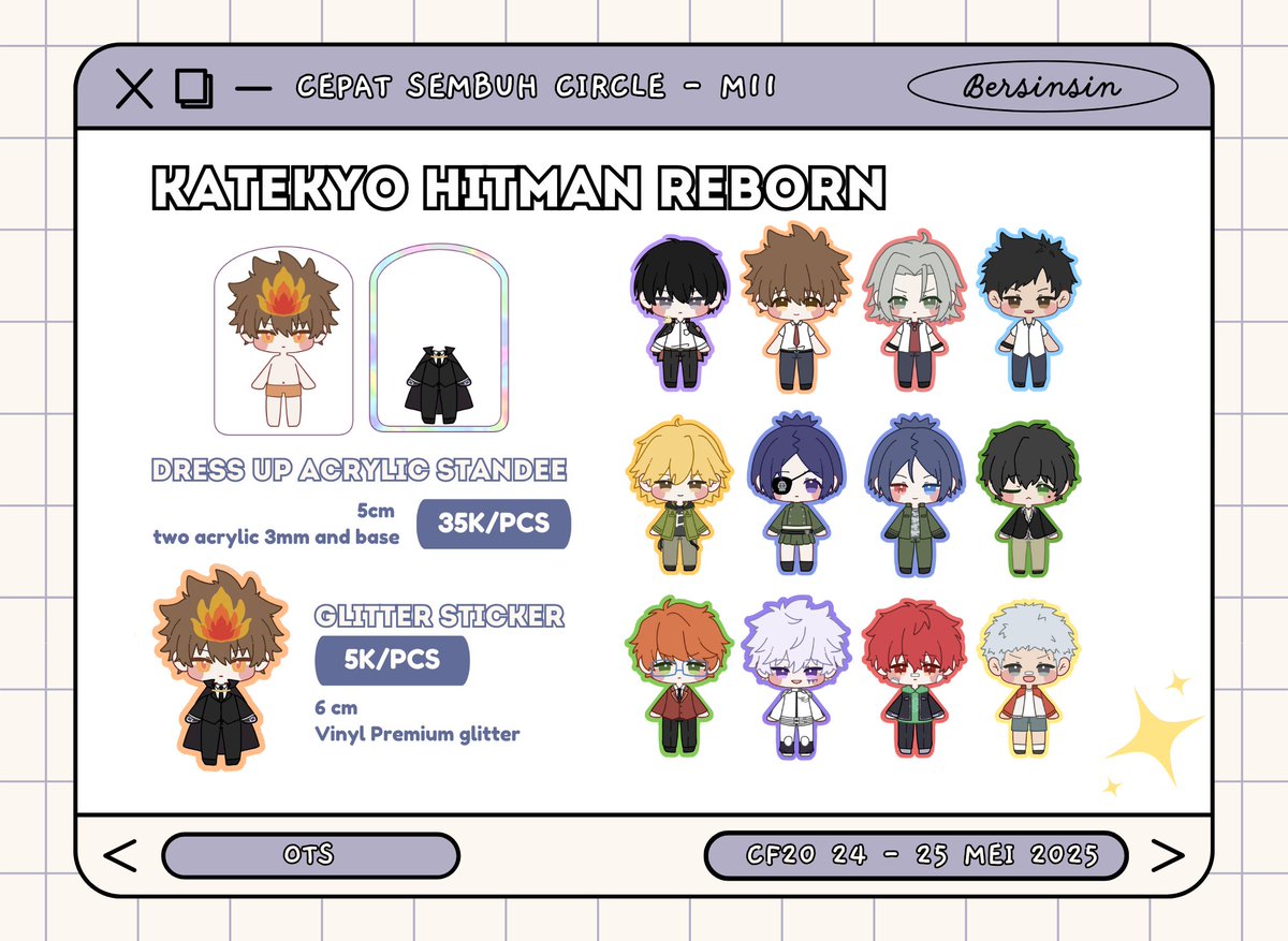BersinSin's tweet photo. 🔃 AND ❤️ ARE APPRECIATED
BERSINSIN #CFXX OTS CATALOGUE

🌸 24-25 May 2025
🌸 M-11 Booth Cepat Sembuh
🌸 Project Sekai, Vocaloid, Nijisanji, KHR, Gakumas

#comifuroXX #CFXXcatalogue #comifuroXXcatalogue #CF20 #comifuro20 #CF20catalogue #comifuro20catalogue (1/3) https://t.co/Bv8QB1YMAG