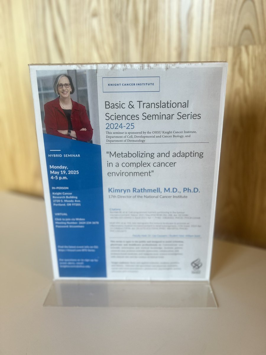 Flavio G Rocha, MD, FACS, FSSO (@flaviorochamd) on Twitter photo Delighted to hear from the 17th <a href="/NCIDirector/">Dr. Kimryn Rathmell</a>
<a href="/KimrynRathmell/">Kimryn Rathmell</a> <a href="/OHSUKnight/">OHSU Knight Cancer Institute</a> Basic
and Translational Sciences Seminar Series
about metabolic pathways in RCC #endcancer Delighted to hear from the 17th <a href="/NCIDirector/">Dr. Kimryn Rathmell</a>
<a href="/KimrynRathmell/">Kimryn Rathmell</a> <a href="/OHSUKnight/">OHSU Knight Cancer Institute</a> Basic
and Translational Sciences Seminar Series
about metabolic pathways in RCC #endcancer