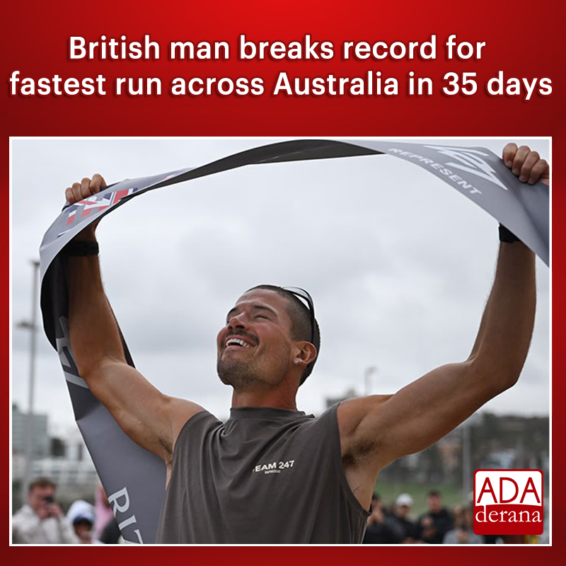 adaderana's tweet photo. British man breaks record for fastest run across Australia in 35 days

Read more: https://t.co/07TgR5kRQD

#Australia #Britishman #fastestrun #lka #srilanka #adaderana #news #lanka #SriLankaNews https://t.co/VQHnzX1Tzb