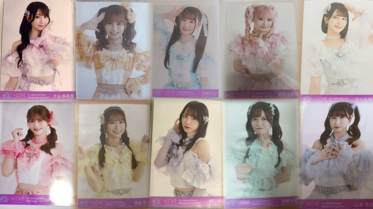 7周年 円盤 封入生写真 サンプル A：ライブショット A：魔法少女 ヨリ