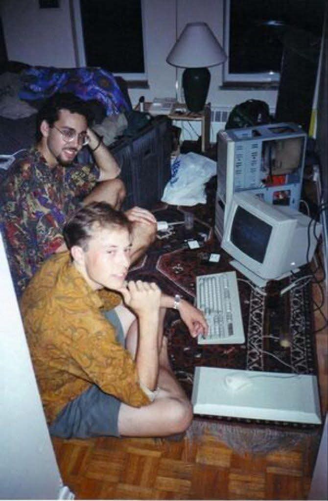 ExploitsSeun's tweet photo. Every big dream starts small.
This photo? It’s not a fancy office or million-dollar setup. It’s pure passion, grit, and long nights of building something from nothing.
Two guys, an old computer, a cramped apartment—and a vision. https://t.co/mboX3IK5bO