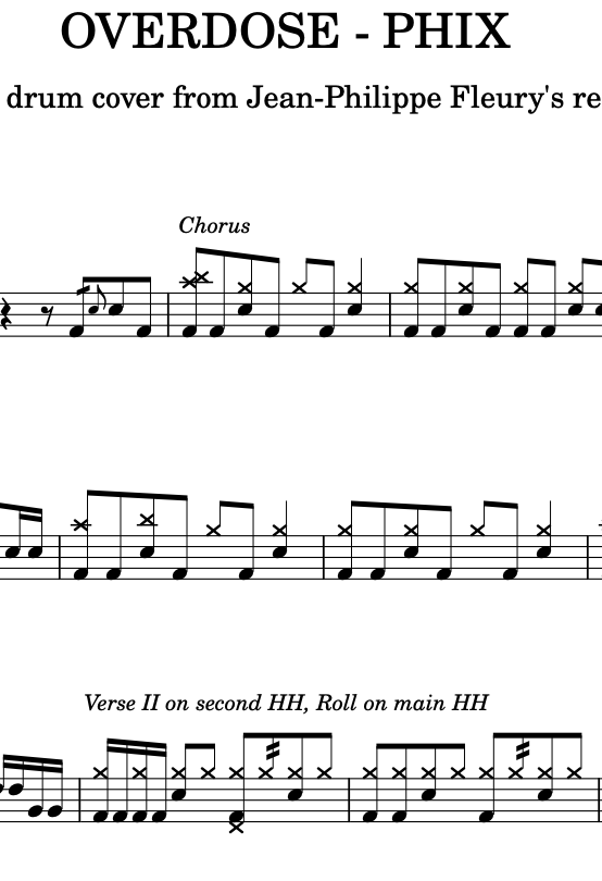 jpfleurydrums's tweet photo. All my drum interpretations are on Patreon!  🥁 🎼

https://t.co/lwVCma4FJP

#rudiments #rudiment #sheet #exercise #exercises #drumsheet #score #musicsheet #lesson #drummusicsheet #drumlesson #musicschool #methods #drummethods #roll #drumroll #transcription #drumpattern #pattern https://t.co/ssfHbCmFI2