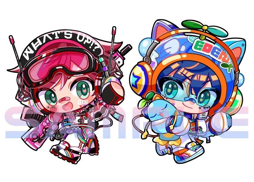 こんな感じのミニアクリルブロック(5cmぐらい)を作りたい🙌
間に合えばそれぞれのチェキと各セットでにじそ頒布予定です✍️

近々イラスト本と纏めて部数アンケ取る予定なので、良ければご協力ください🙇‍♀️(期間短めです)