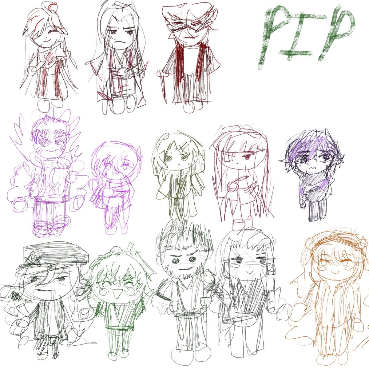 Pip1634578's tweet photo. pip drew all of pips friends! https://t.co/Xbg4ijdDHT