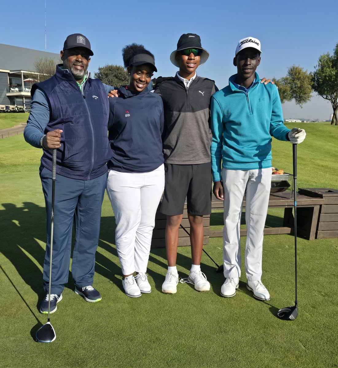 MarvinKagoro's tweet photo. What a humbling experience  together with @jjkariisa as we spent time with @KagoroKeisha  @shaka_kariisa and Thomo (friend). Very memorable and fun-filled. Enjoyed playing @Royal_JHB_Golf and @SerengetiEST #Golf https://t.co/mR2TMRg9NM