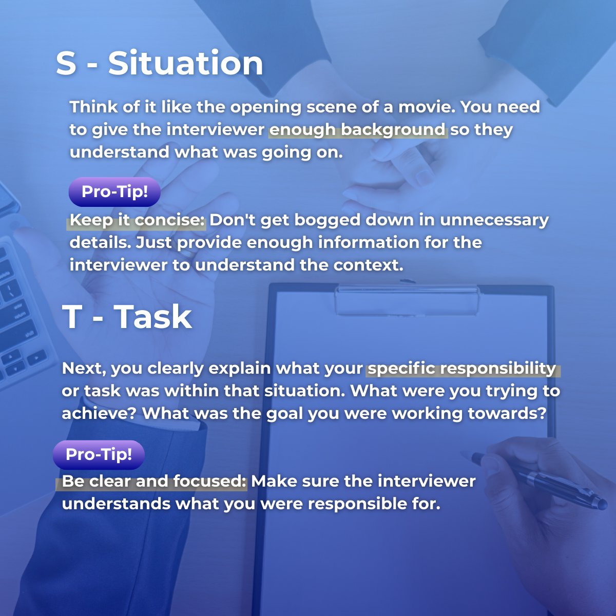 AutoScreenAI's tweet photo. Ace your next interview like a pro! π
Unlock the power of the STAR method (Situation, Task, Action, Result). Say goodbye to interview jitters and hello to confident storytelling! β¨
#STARMethod #InterviewTips #JobSearch #CareerAdvice #InterviewSkills https://t.co/5pj6bLlorY