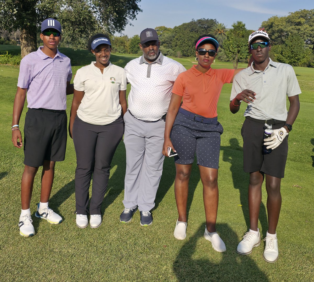 MarvinKagoro's tweet photo. What a humbling experience  together with @jjkariisa as we spent time with @KagoroKeisha  @shaka_kariisa and Thomo (friend). Very memorable and fun-filled. Enjoyed playing @Royal_JHB_Golf and @SerengetiEST #Golf https://t.co/mR2TMRg9NM