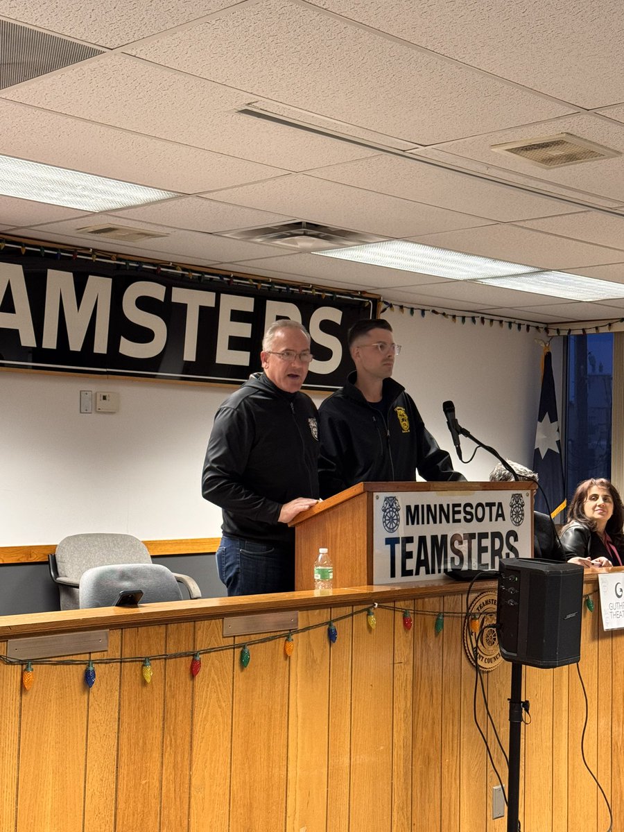 Thanks to Joe and Blake from the <a href="/Teamsters/">Teamsters</a> DRIVE dept for speaking at our General Membership meeting tonight. The work they’re doing in the labor movement is crucial to our success.