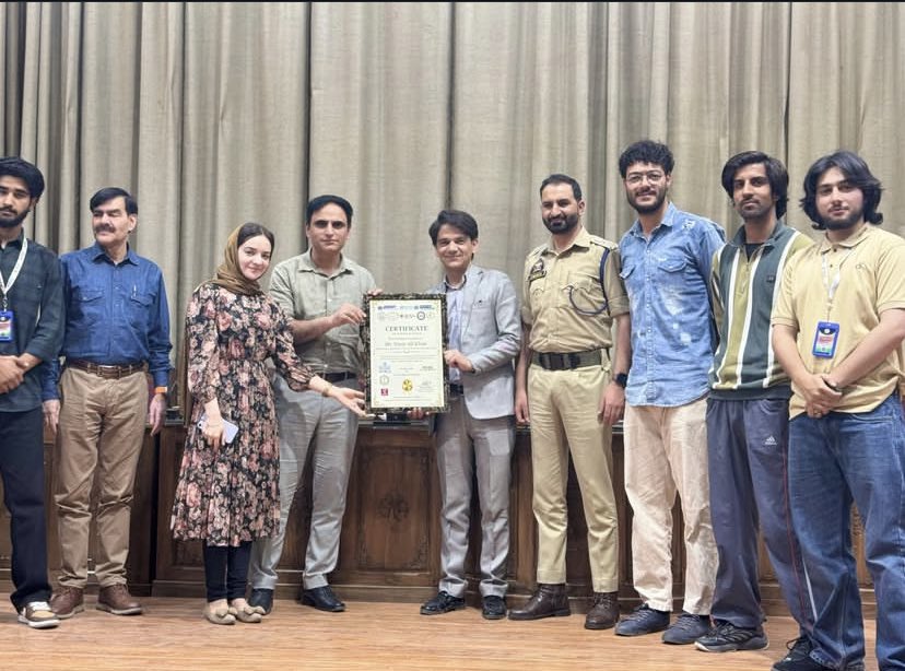 Team Kashmir Road Safety Foundation received Award of Appreciation from RTO Kashmir Mr. Qazi
Irfan during the 8th UN Global Road Safety Week 2025.
<a href="/RTOKashmir/">Regional Transport Office, Kashmir</a> <a href="/nasiralikhaan/">Nasir Ali Khan</a> <a href="/saqibkhanjf/">Saqib khan</a> <a href="/RoadSafetyNGOs/">Road Safety Alliance</a> <a href="/manojsinha_/">Manoj Sinha</a> <a href="/OfficeOfLGJandK/">Office of LG J&K</a> <a href="/UNRSC/">UN Road Safety</a> <a href="/UN_RSF/">UNRSF – UN Road Safety Fund</a> <a href="/UN/">United Nations</a> <a href="/GlobalGoalsUN/">Global Goals</a>
